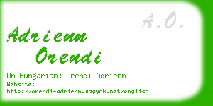 adrienn orendi business card